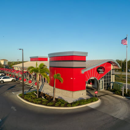 Tommy's Express Car Wash drone shot