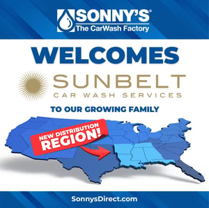 Sonnys Welcomes Sunbelt Car Wash Services