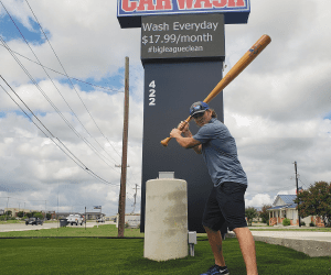 Former MLB player Jose Canseco opens a car wash